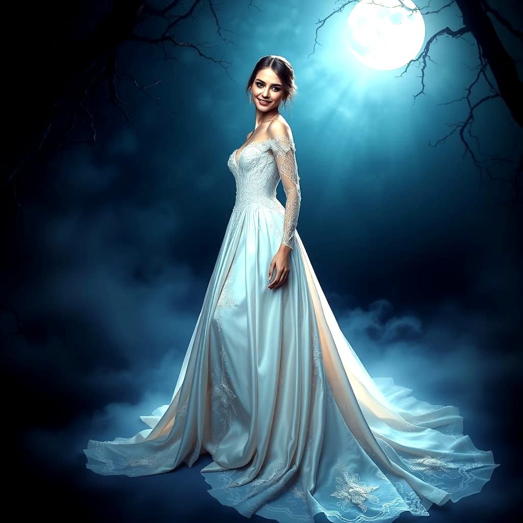 Ethereal Vivian Westwood Bride in Enchanting Silk Gown