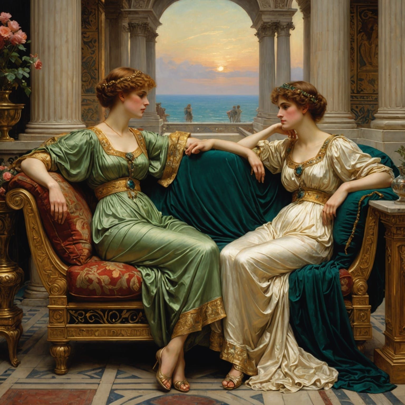 Art by Dante Gabriel Rossetti, Delphin Enjolras, Lawrence Al...