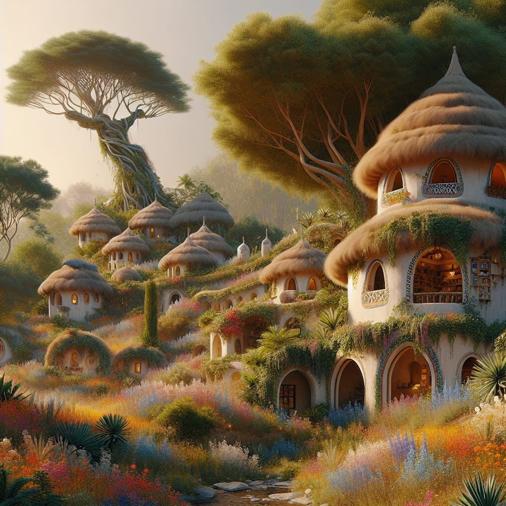 Organic Village Oasis in Nature