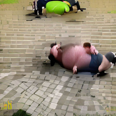 Figure Falls Over