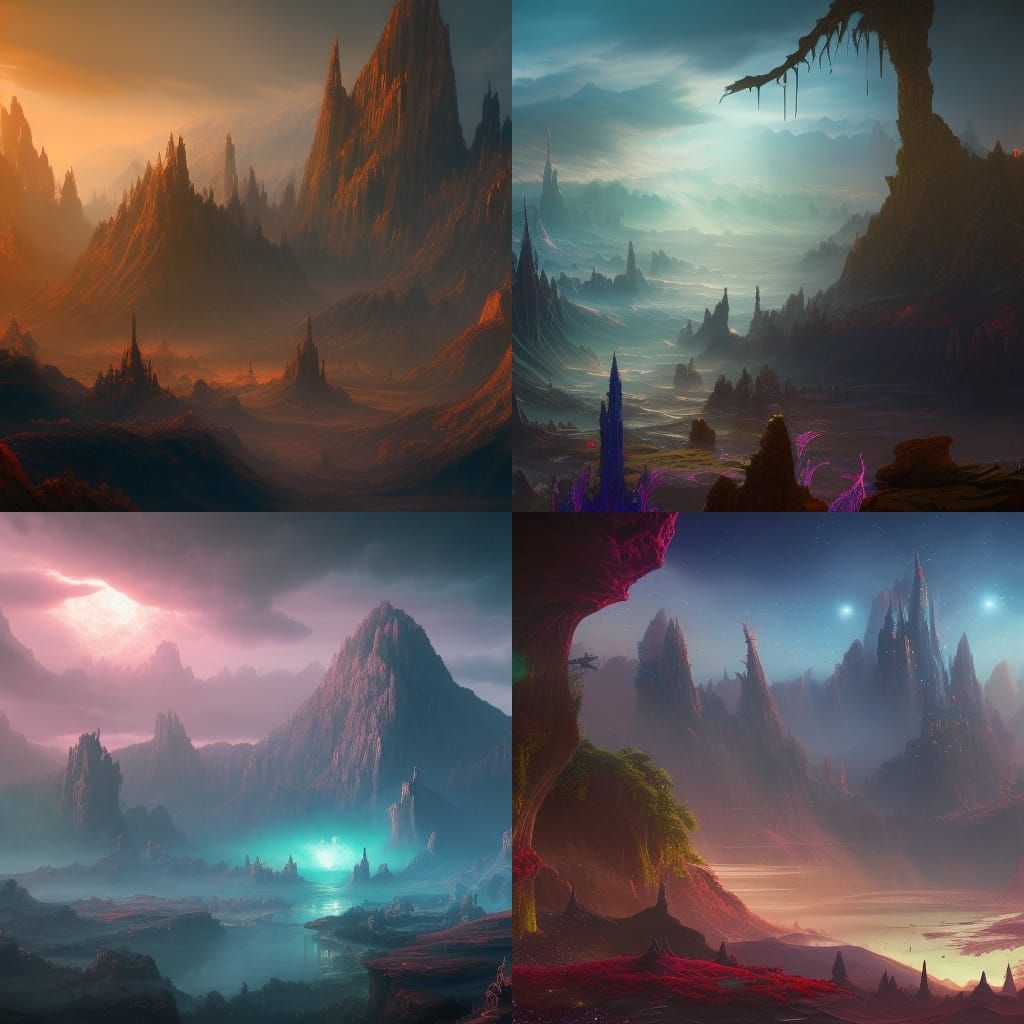 Fantastical Universe Concept Art in Deep Color