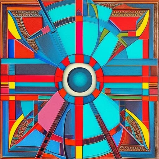 Watt Boulton Steam Engine as Acrylic Painting