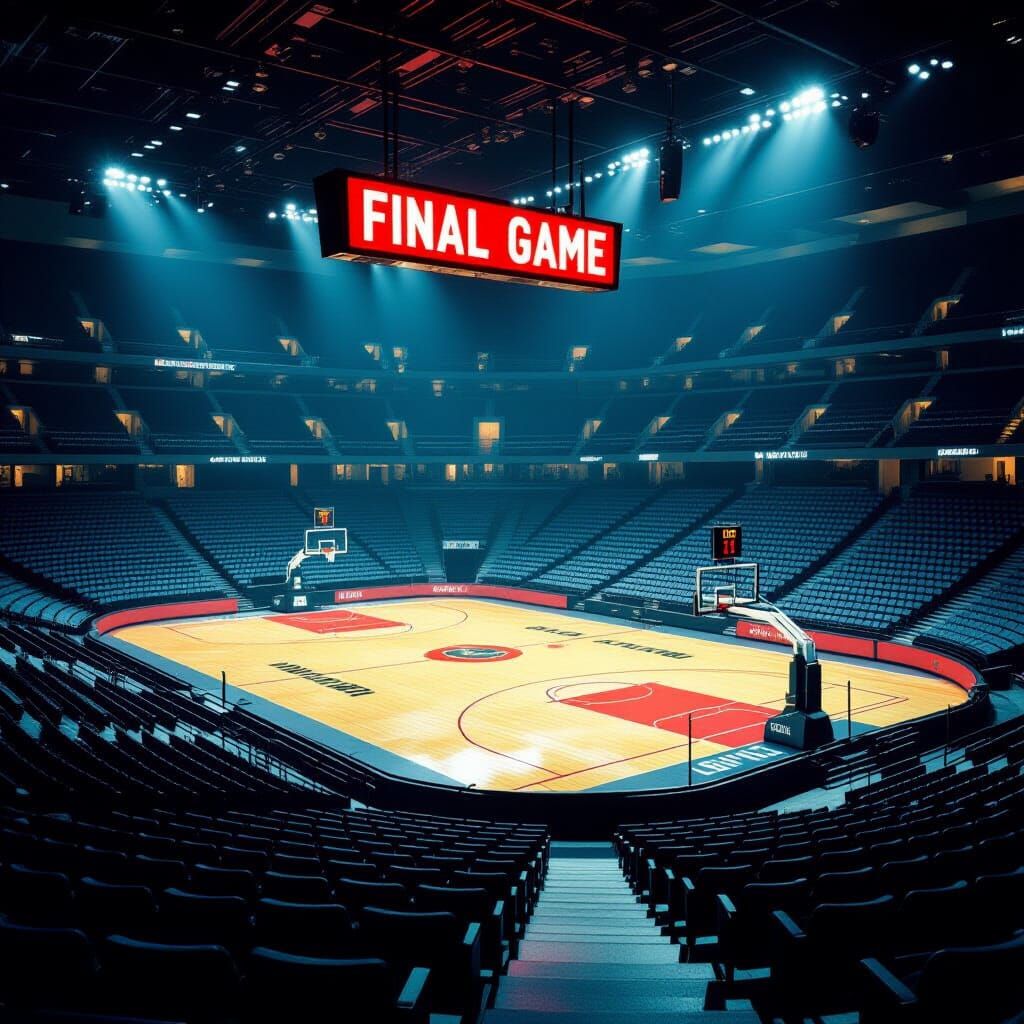 Melancholy Interior of Charlotte Coliseum