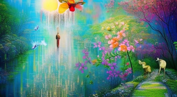 Inspirational Collage Art with Rich Colors