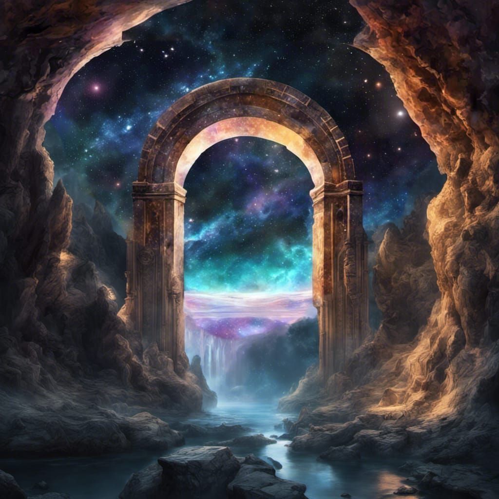 Stone Arch Portal to Fantasy World