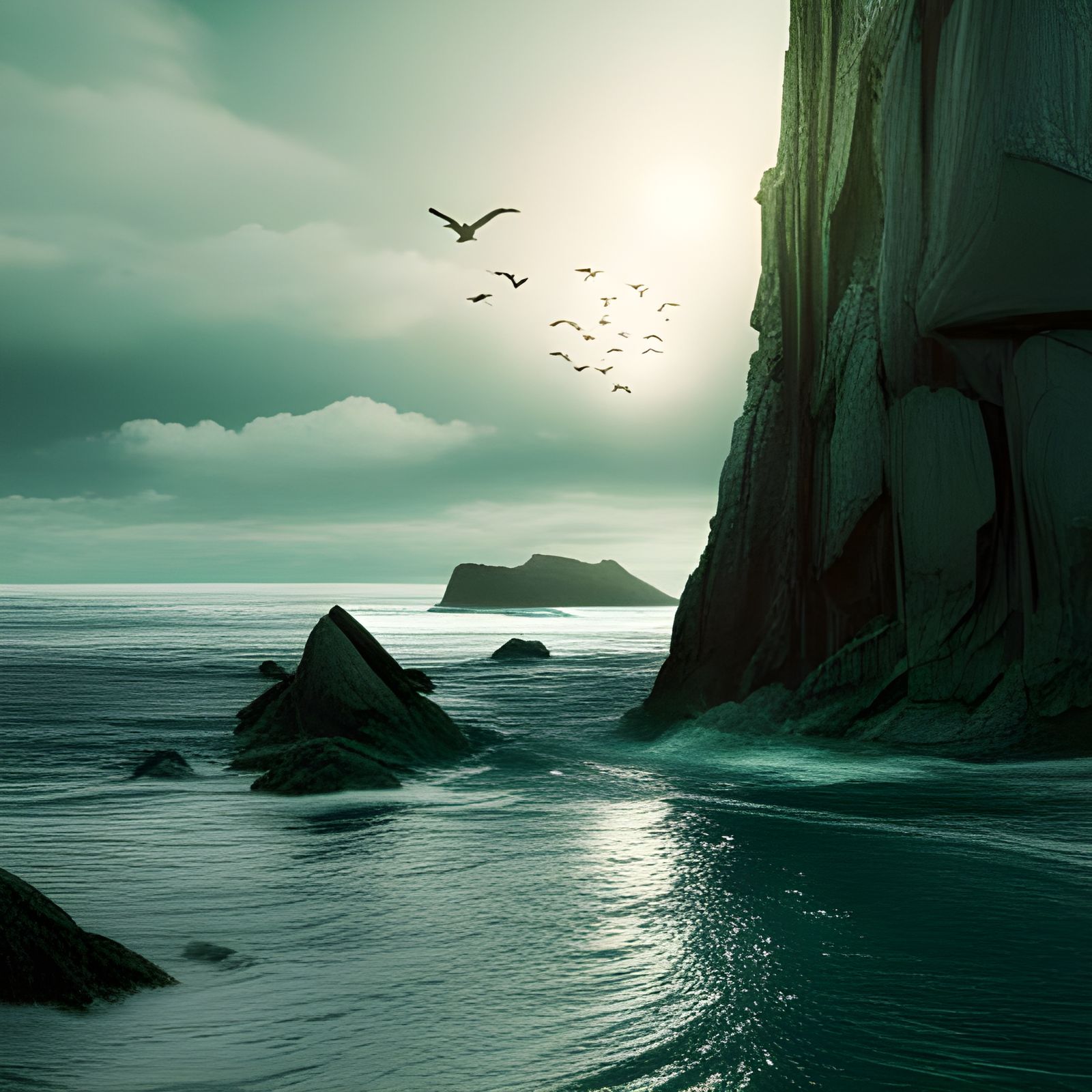 Penguin Pirates Discover Stalled Treasure: Digital Art