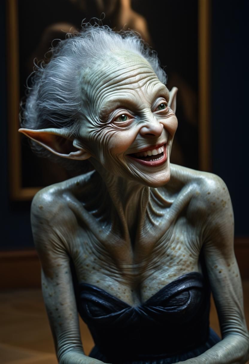 Old Masters Party: Hyperrealistic Alien Revelry