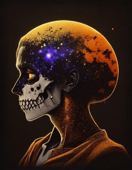 Macabre Monster in Seinen Manga Style