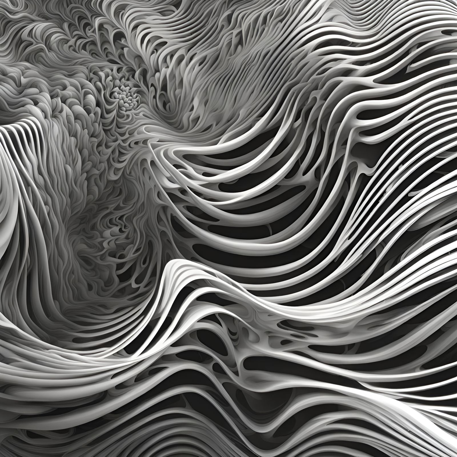 Chaotic Sound Waves Disrupting Space-Time Fabric