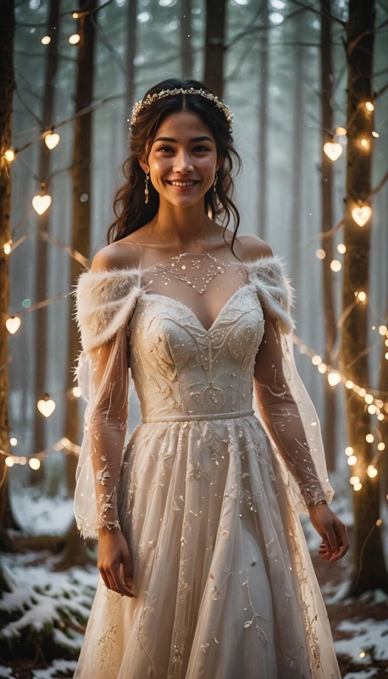 Romantic Twilight Forest Wedding with Whimsical Fauvist Styl...