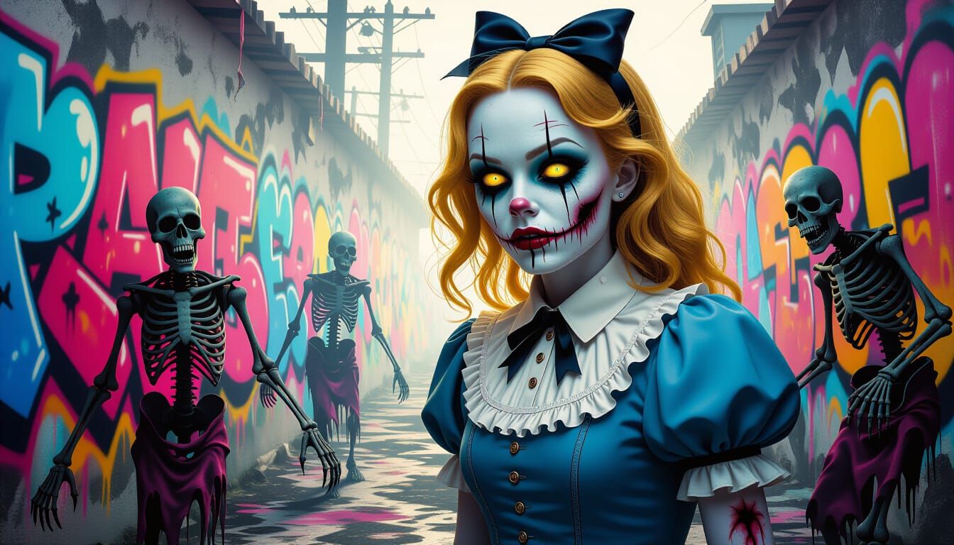 Twisted Alice Encounters Undead Wonderland Figures