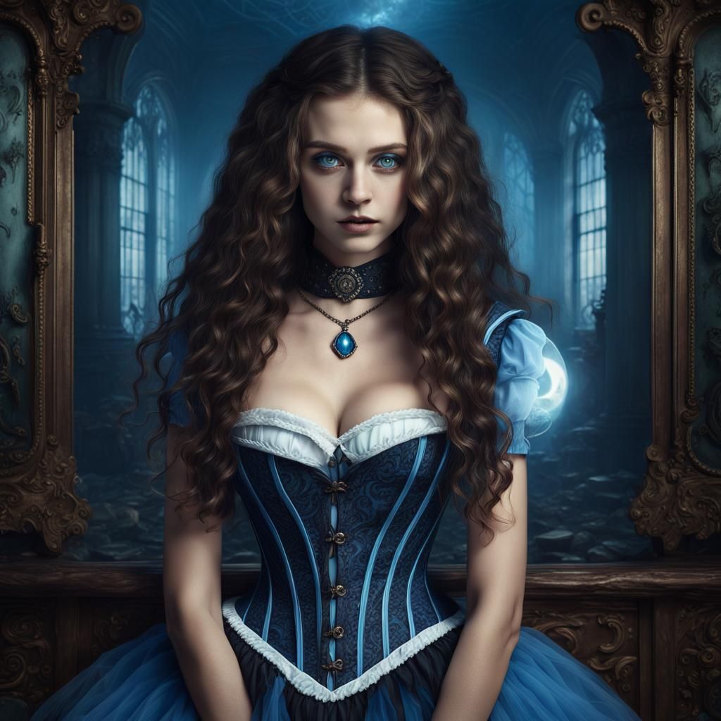 Alice in Gothic Wonderland: Detailed Digital Matte Painting