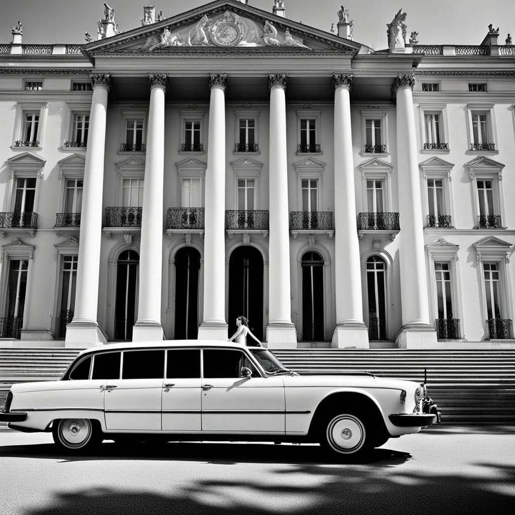 Elysée Palace: High-Contrast Photo in Cinematic Style