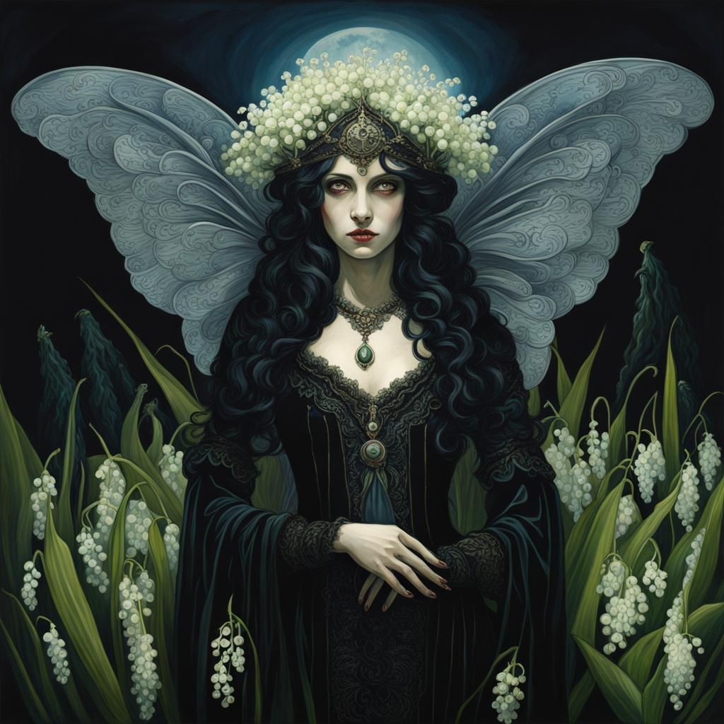 Gothic Moth in Italian Renaissance Style