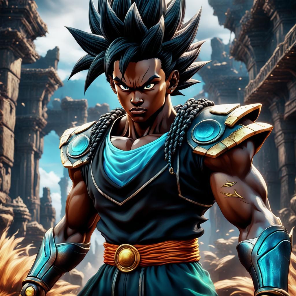 Super Saiyan Teenage Boy Fantasy Art