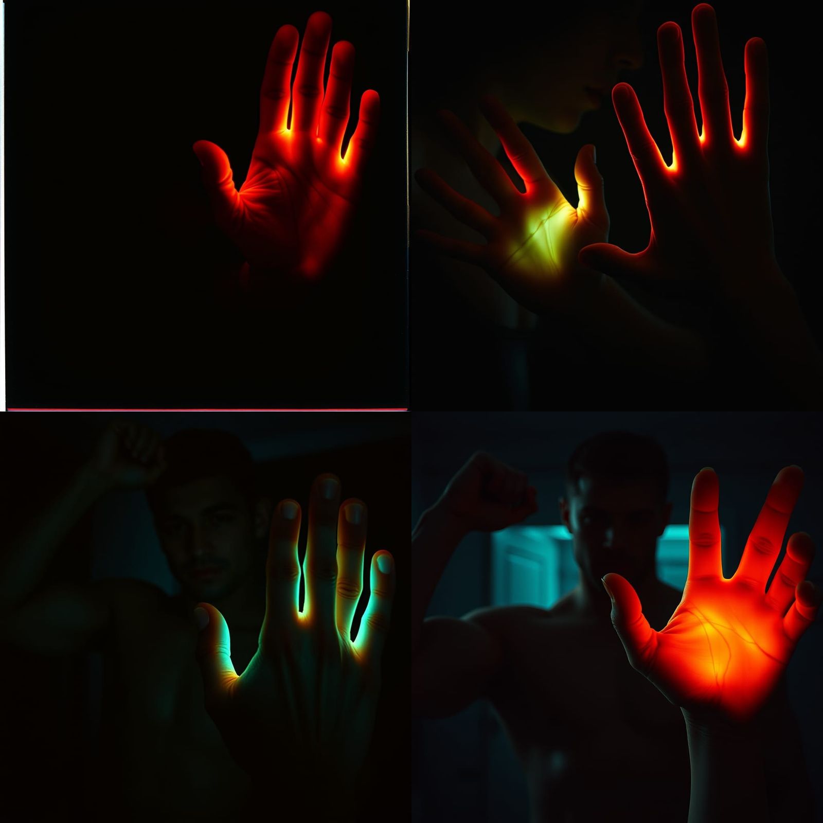 Glowing Veins: A Cinematic Exercise Still