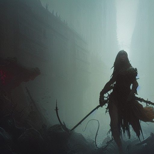 Dark Fantasy Warrior in Unreal Engine Style