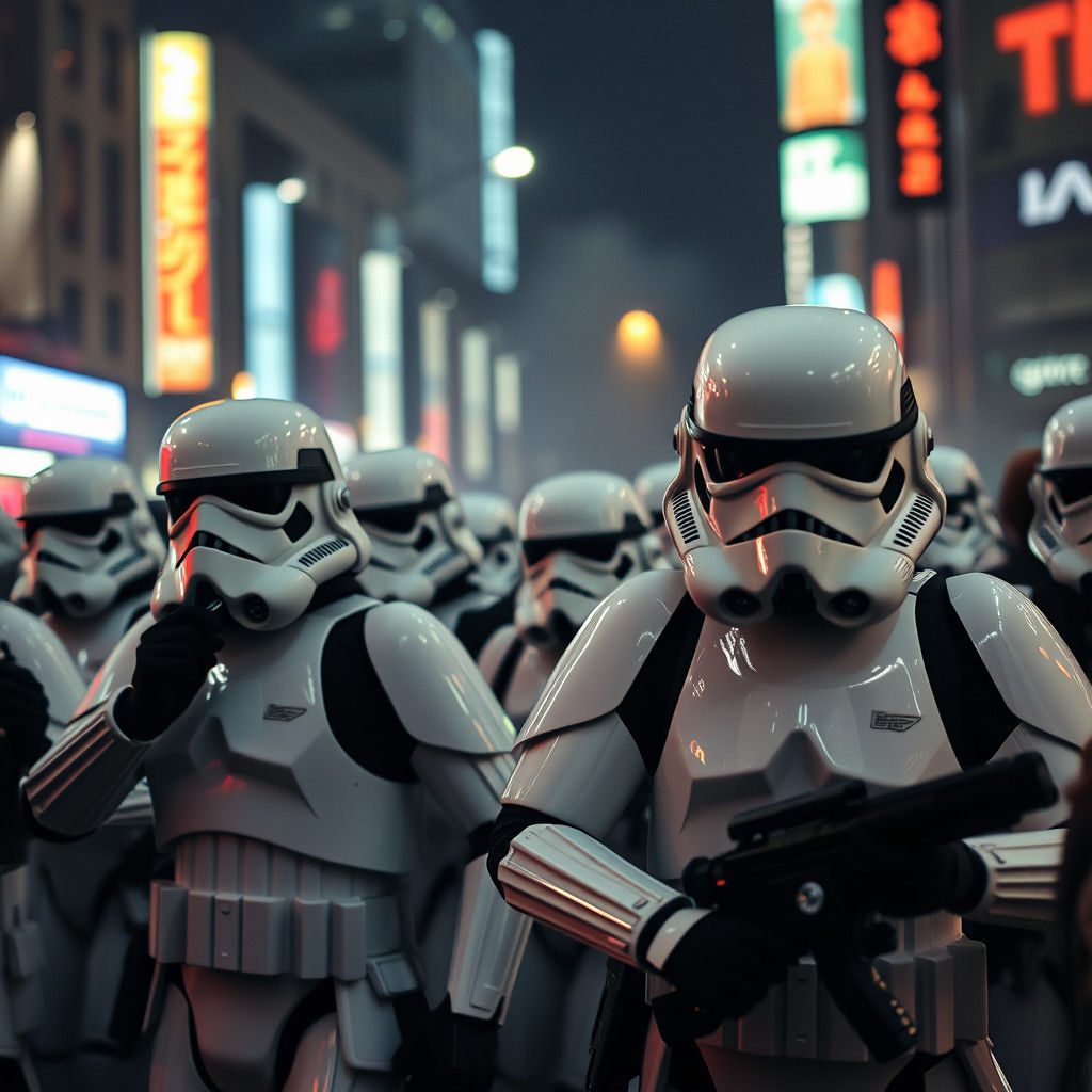 Stormtroopers Caught in Black Friday Riot