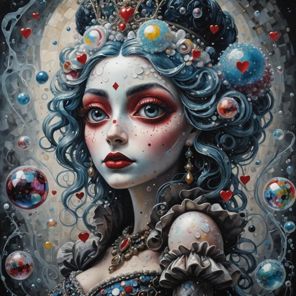 Queen of Hearts: Picasso Meets Tim Burton