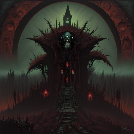 Dracula's Victory Over Monstrous Warrior in Gothic Horror Ca...