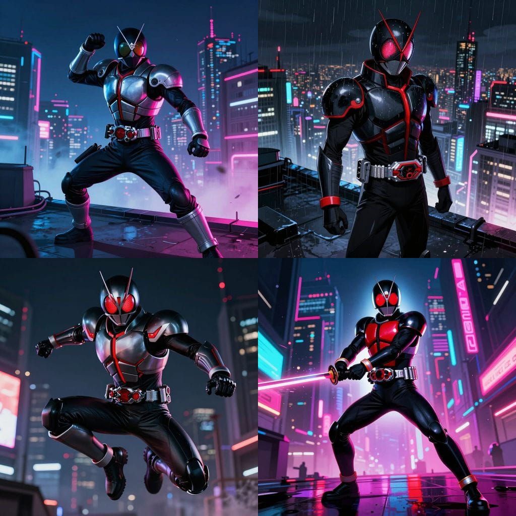 Ninja Kamen Rider in Action