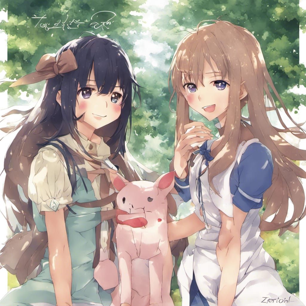 Anime Style Image of Friendship