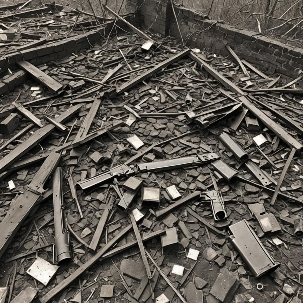 Child Refugee in War Zone: Matte Painting