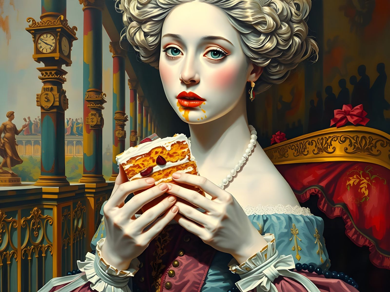 Surreal Marie Antoinette in Elegant, Romanticist Splendor