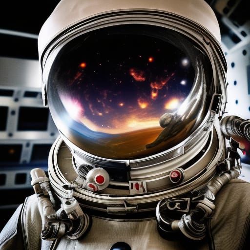 Space Pigs in Spacesuits: Hyperrealistic Image