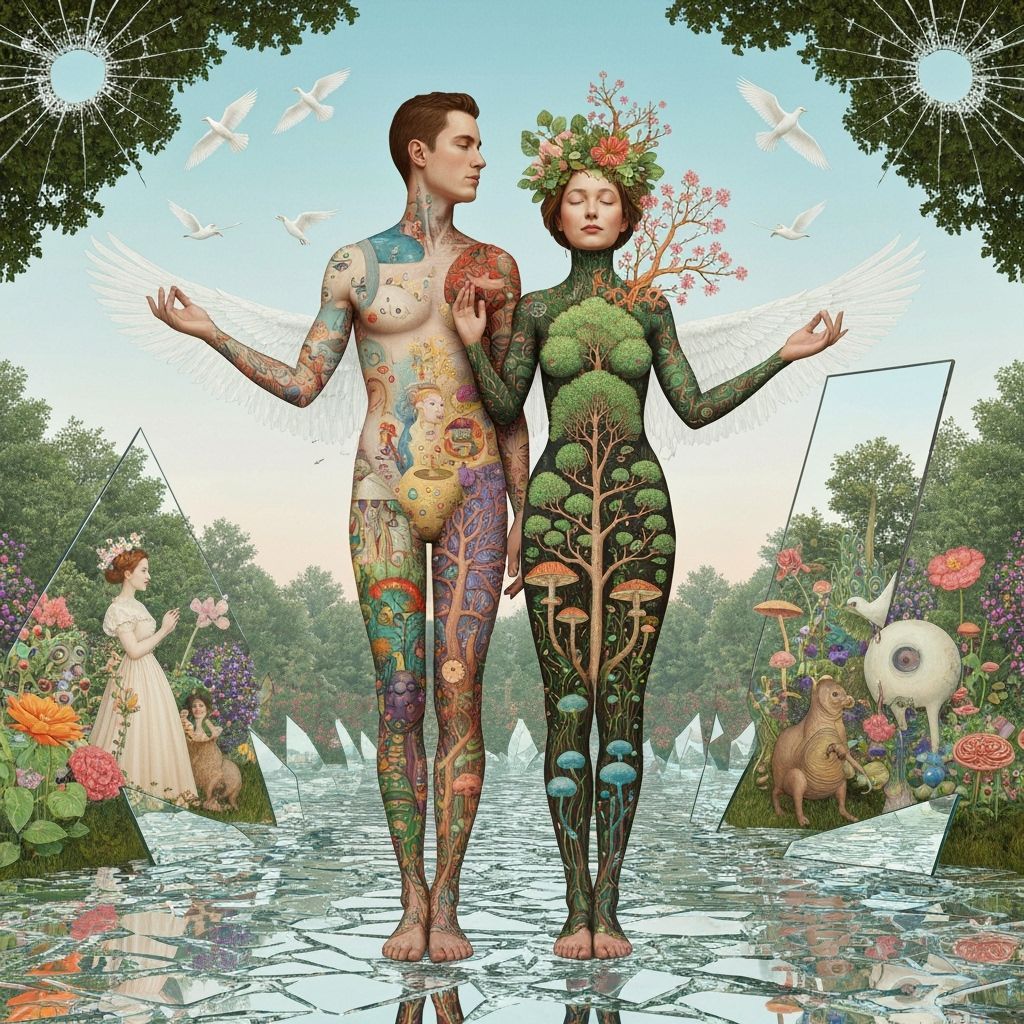 Surreal Garden Party in Fantasy Style