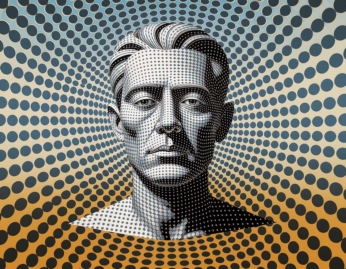 Lost in Art of Hollowness Airbrush Sculptural Rhythm