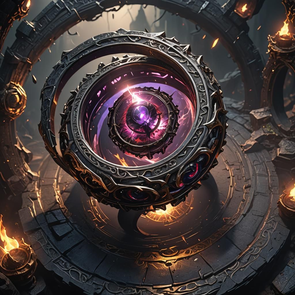 Evil Magic Ring with Dark Shadow Power