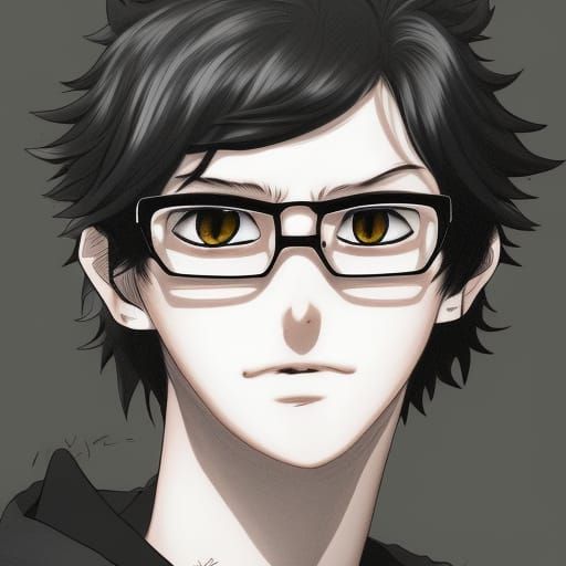 Anime Portrait of Young Man in Ghibli Style