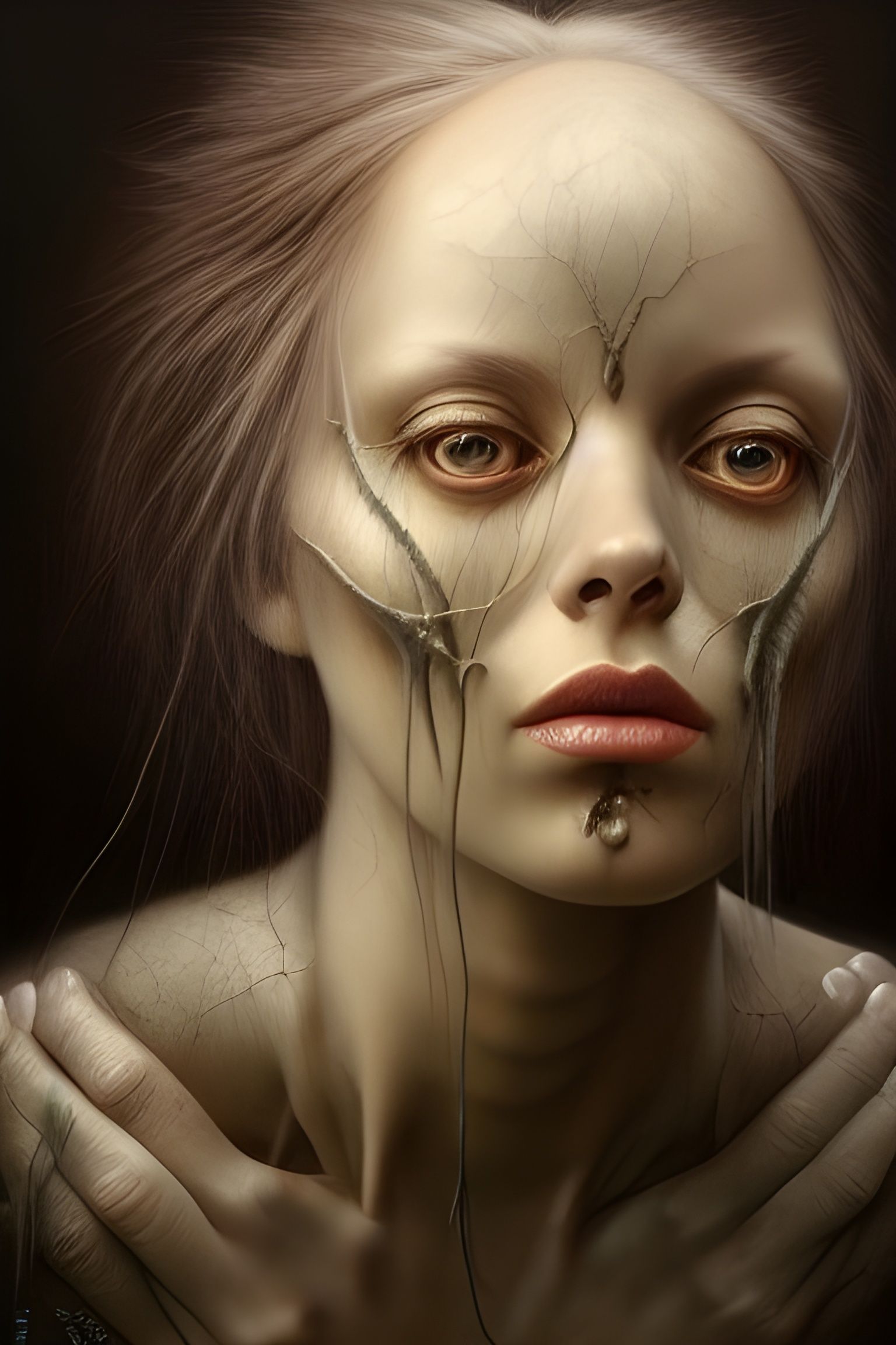 Surreal Landscape Inspired by Hellraiser, Digital Art