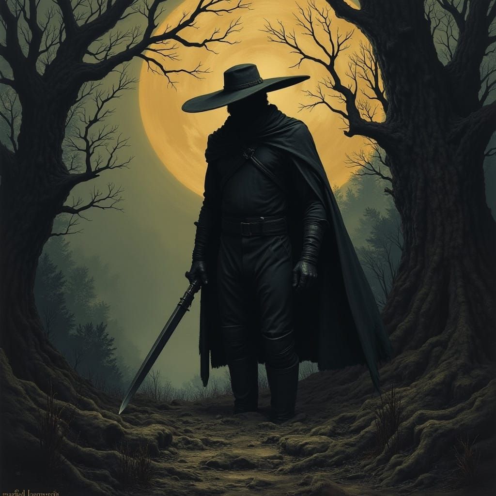 Grimdark Art in Moody, Dark Colors