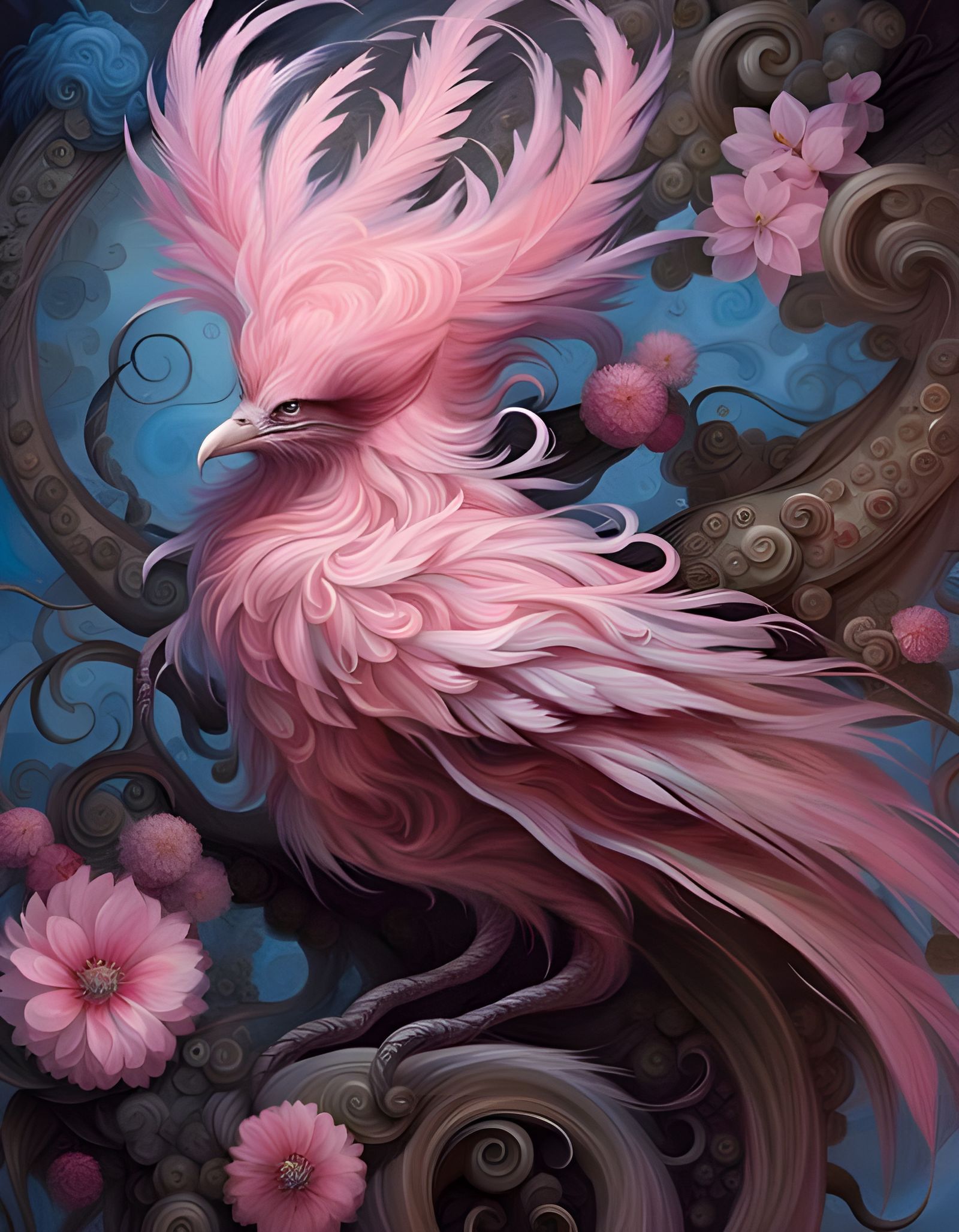 Abstract Blend of Soft Pastel Colors