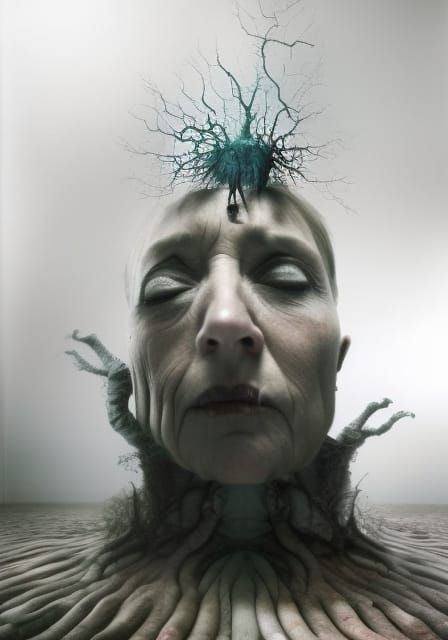 Wraiths and Strays in Hyperrealistic Mixed Media Collage