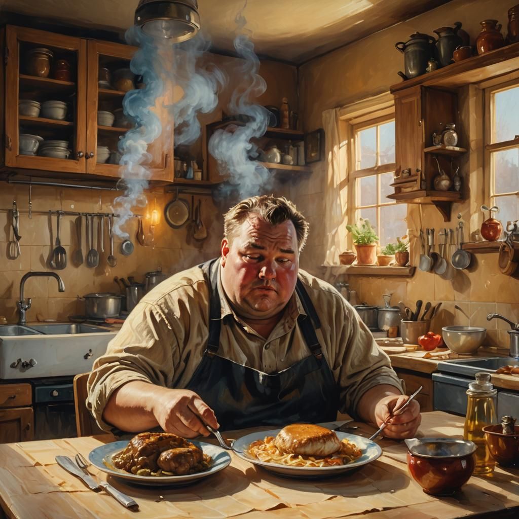 Cozy Kitchen Supper: A Cinematic Still Life