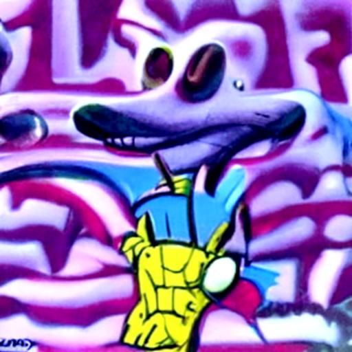 Cartoon Character in Marvel Comics Style