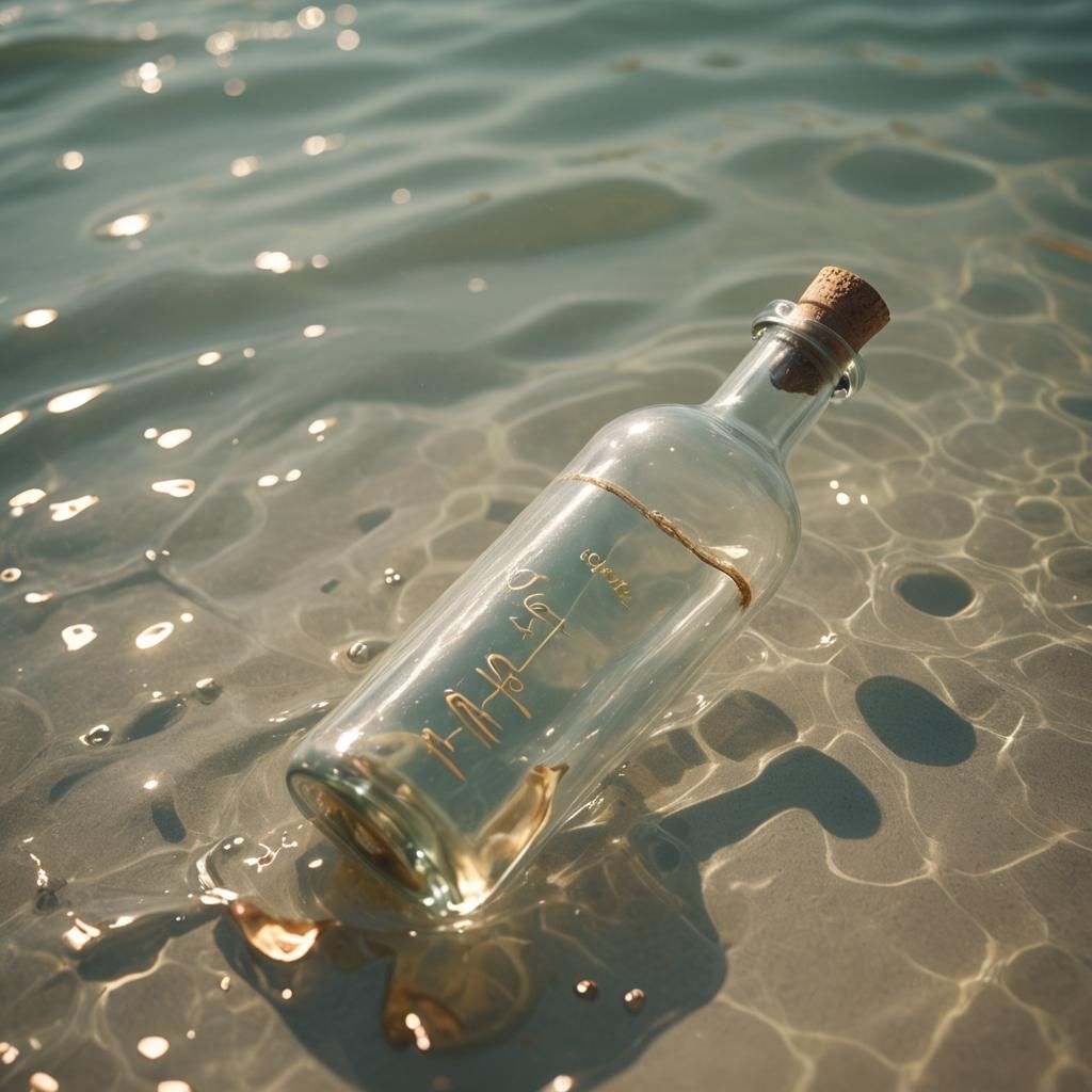 Message in a Bottle: Cinematic Film Still