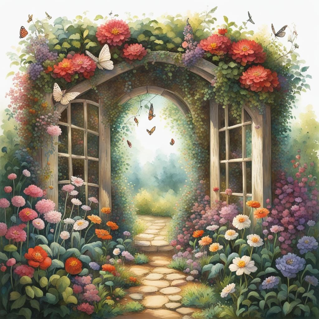 Enchanting Secret Flower Garden