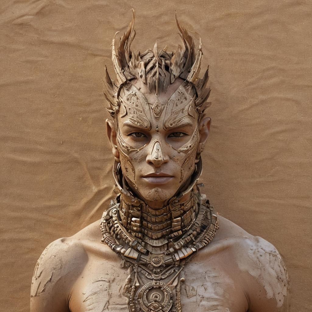 Jackal Warrior Portrait in Fantasy Art Style