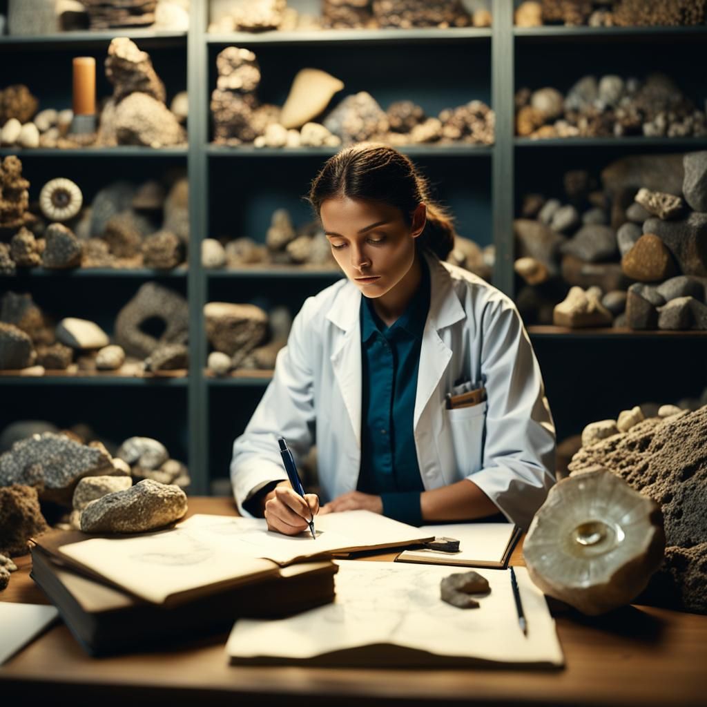 Geologist at Work: Cinematic Film Still