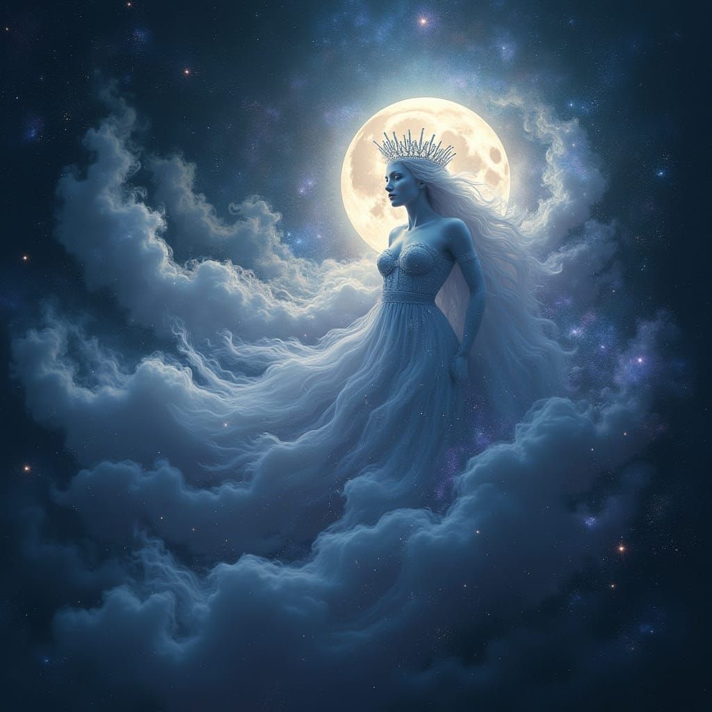 Cosmic Being of Nebulae and Moonlight