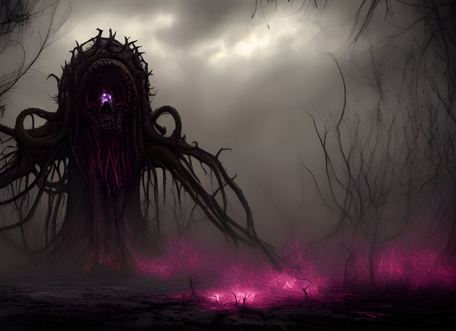 Lovecraftian Elder God in a Post-Apocalyptic World