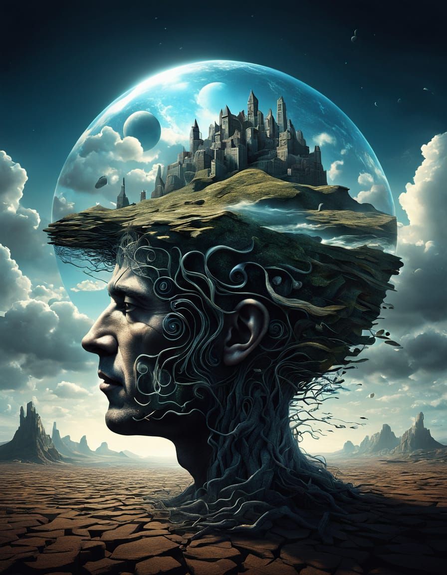 Surreal Portrait of Otherworldly Being