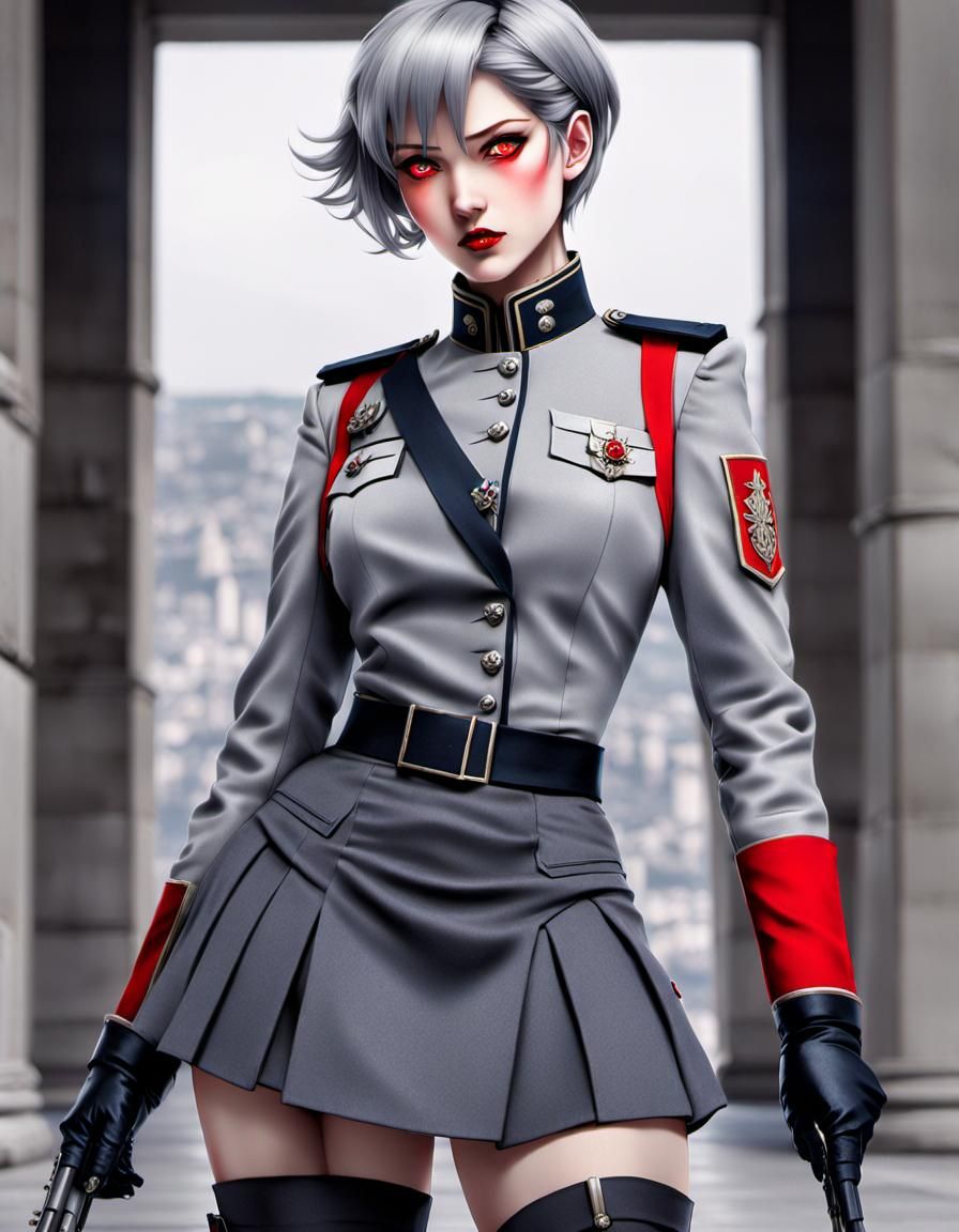 Marcella, The Megatronia
(Rule 63 Transformers G1 Megatron Waifu)