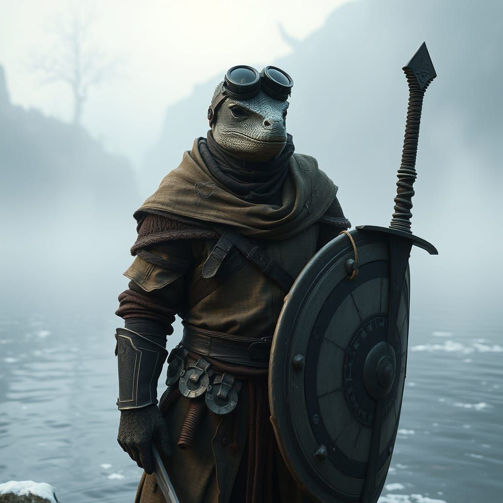 Argonian Fisherman in Winterhold - A Tale of Resilience and....