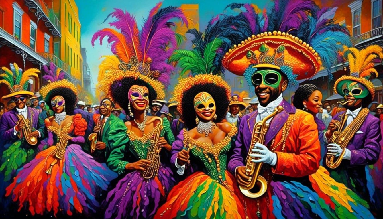New Orleans Mardi Gras Zydeco Celebration