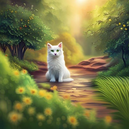 Origami Cat Papercraft in 8K Resolution